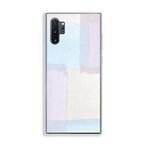 CaseCompany Square pastel: Samsung Galaxy Note 10 Plus Transparant Hoesje