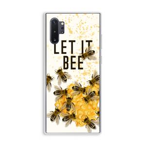 CaseCompany Let it bee: Samsung Galaxy Note 10 Plus Transparant Hoesje