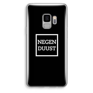 CaseCompany Negenduust black: Samsung Galaxy S9 Transparant Hoesje
