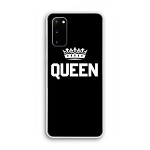 CaseCompany Queen zwart: Samsung Galaxy S20 Transparant Hoesje