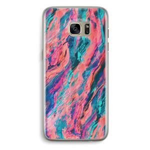 CaseCompany Electric Times: Samsung Galaxy S7 Edge Transparant Hoesje