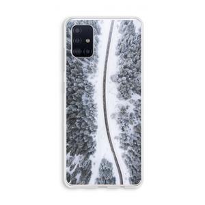 CaseCompany Snøfall: Galaxy A51 4G Transparant Hoesje