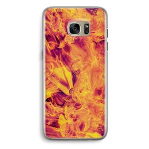 CaseCompany Eternal Fire: Samsung Galaxy S7 Edge Transparant Hoesje