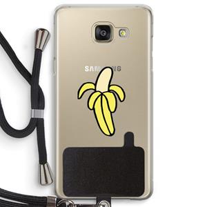 CaseCompany Banana: Samsung Galaxy A5 (2016) Transparant Hoesje met koord