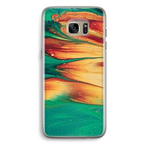 CaseCompany Green Inferno: Samsung Galaxy S7 Edge Transparant Hoesje