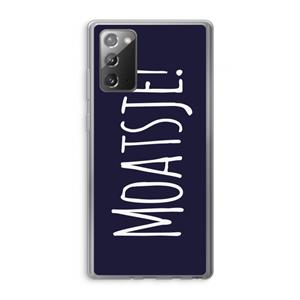 CaseCompany Moatsje!: Samsung Galaxy Note 20 / Note 20 5G Transparant Hoesje