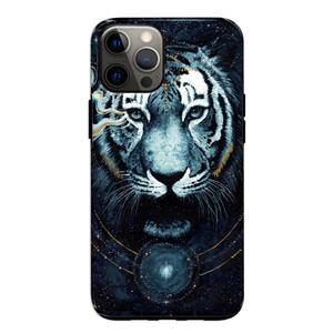 CaseCompany Darkness Tiger: iPhone 12 Tough Case