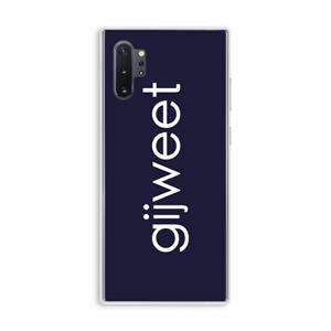 CaseCompany Gijweet: Samsung Galaxy Note 10 Plus Transparant Hoesje