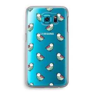 CaseCompany Vogeltjes: Samsung Galaxy S6 Transparant Hoesje