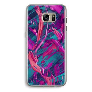 CaseCompany Pink Clouds: Samsung Galaxy S7 Edge Transparant Hoesje
