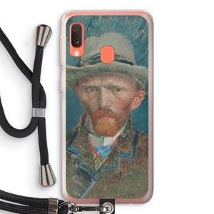 CaseCompany Van Gogh: Samsung Galaxy A20e Transparant Hoesje met koord