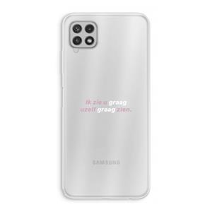 CaseCompany uzelf graag zien: Samsung Galaxy A22 4G Transparant Hoesje