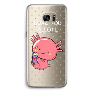 CaseCompany Love You A Lotl: Samsung Galaxy S7 Edge Transparant Hoesje