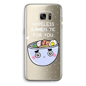 CaseCompany I'm A Hopeless Ramen-Tic For You: Samsung Galaxy S7 Edge Transparant Hoesje