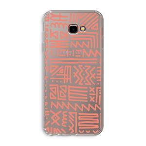 CaseCompany Marrakech Pink: Samsung Galaxy J4 Plus Transparant Hoesje