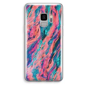 CaseCompany Electric Times: Samsung Galaxy S9 Transparant Hoesje