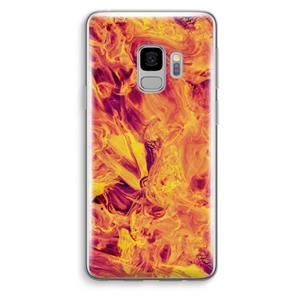 CaseCompany Eternal Fire: Samsung Galaxy S9 Transparant Hoesje