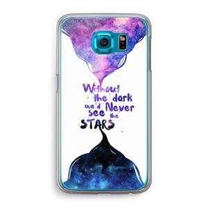 CaseCompany Stars quote: Samsung Galaxy S6 Transparant Hoesje