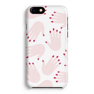 CaseCompany Hands pink: iPhone 8 Volledig Geprint Hoesje