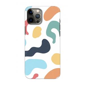 CaseCompany Memphis Shapes Blue: Volledig geprint iPhone 12 Pro Hoesje