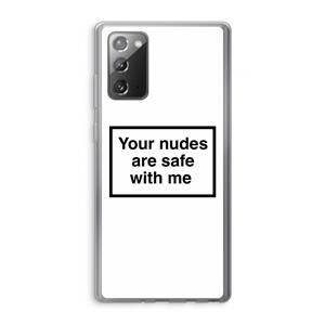 CaseCompany Safe with me: Samsung Galaxy Note 20 / Note 20 5G Transparant Hoesje
