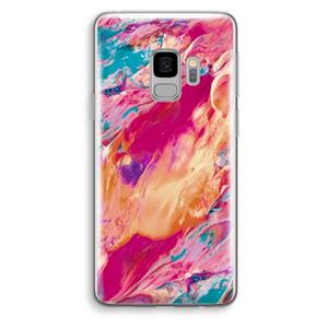 CaseCompany Pastel Echoes: Samsung Galaxy S9 Transparant Hoesje