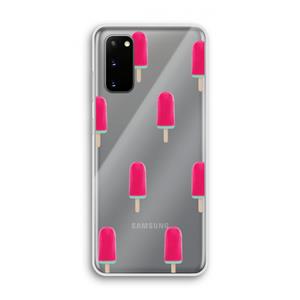 CaseCompany Waterijsje: Samsung Galaxy S20 Transparant Hoesje