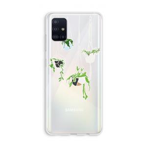 CaseCompany Hang In There: Galaxy A51 4G Transparant Hoesje
