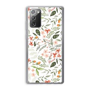 CaseCompany Sweet little flowers: Samsung Galaxy Note 20 / Note 20 5G Transparant Hoesje