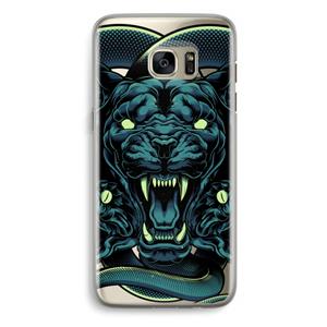 CaseCompany Cougar and Vipers: Samsung Galaxy S7 Edge Transparant Hoesje