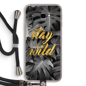 CaseCompany Stay wild: Samsung Galaxy J4 Plus Transparant Hoesje met koord