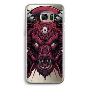 CaseCompany Hell Hound and Serpents: Samsung Galaxy S7 Edge Transparant Hoesje