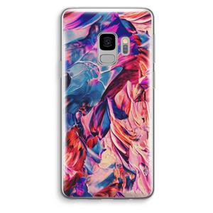 CaseCompany Pink Orchard: Samsung Galaxy S9 Transparant Hoesje