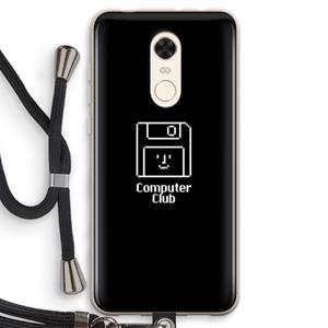 CaseCompany Hello: Xiaomi Redmi 5 Transparant Hoesje met koord