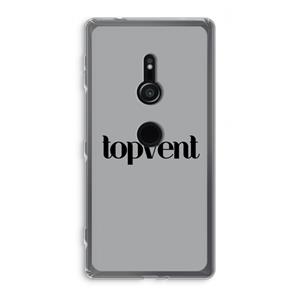 CaseCompany Topvent Grijs Zwart: Sony Xperia XZ2 Transparant Hoesje