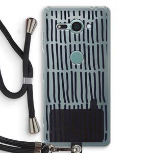 CaseCompany Moroccan stripes: Sony Xperia XZ2 Compact Transparant Hoesje met koord