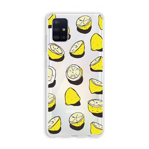 CaseCompany When Life Gives You Lemons...: Galaxy A51 4G Transparant Hoesje