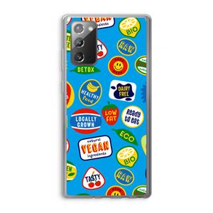 CaseCompany Fruitsticker: Samsung Galaxy Note 20 / Note 20 5G Transparant Hoesje