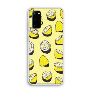 CaseCompany When Life Gives You Lemons...: Samsung Galaxy S20 Transparant Hoesje