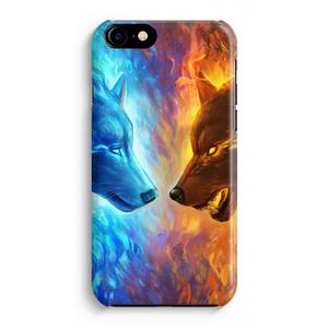 CaseCompany Fire & Ice: iPhone 8 Volledig Geprint Hoesje