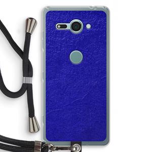 CaseCompany Majorelle Blue: Sony Xperia XZ2 Compact Transparant Hoesje met koord