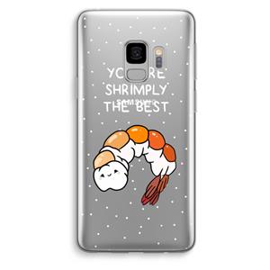 CaseCompany You're Shrimply The Best: Samsung Galaxy S9 Transparant Hoesje