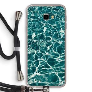CaseCompany Weerkaatsing water: Samsung Galaxy J4 Plus Transparant Hoesje met koord