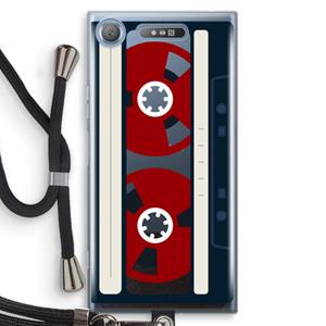 CaseCompany Here's your tape: Sony Xperia XZ1 Transparant Hoesje met koord