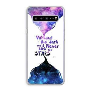 CaseCompany Stars quote: Samsung Galaxy S10 5G Transparant Hoesje
