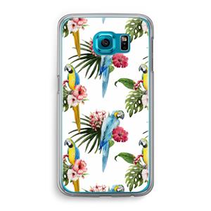 CaseCompany Kleurrijke papegaaien: Samsung Galaxy S6 Transparant Hoesje