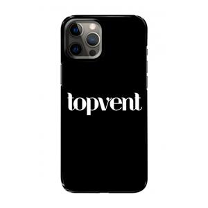 CaseCompany Topvent Zwart: Volledig geprint iPhone 12 Pro Hoesje