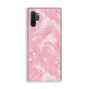 CaseCompany Abstract Painting Pink: Samsung Galaxy Note 10 Plus Transparant Hoesje