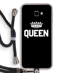 CaseCompany Queen zwart: Samsung Galaxy J4 Plus Transparant Hoesje met koord