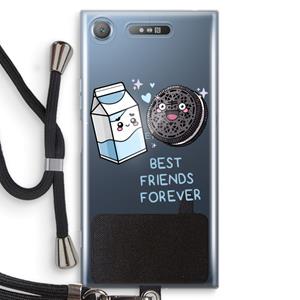CaseCompany Best Friend Forever: Sony Xperia XZ1 Transparant Hoesje met koord